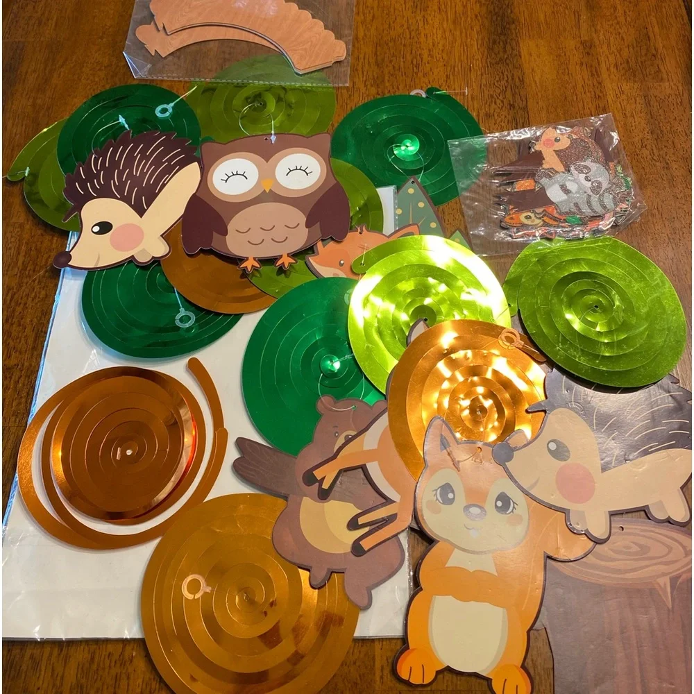 Cooper life woodland creature party supplies. 75 piece. new in package.